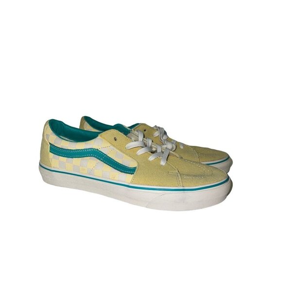 NEW! Vans Yellow Primary Check Old Skool Shoes Lace Up Men\'s Size 11 main image 7